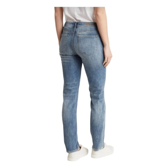 Kut From The Kloth Boyfriend Jeans Blue Medium Wash 9" Mid-Rise Distressed 16 - Picture 3 of 12